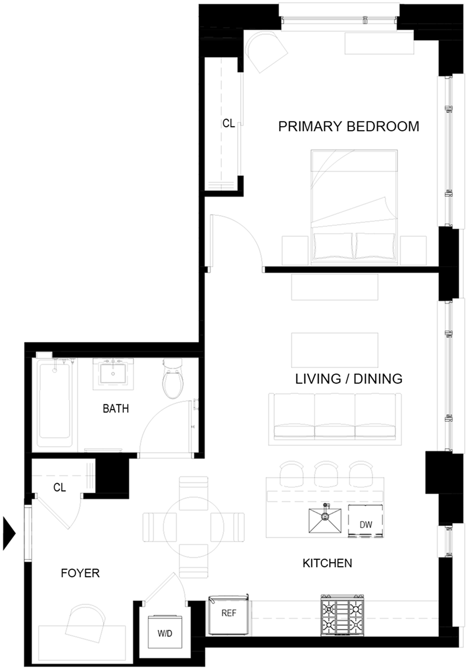 Floor plan layout diagram for 725-PH25